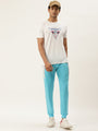Mens Cotton Rich Lycra With Contrast Panel Track Pants