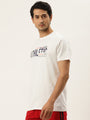 Mens Cotton Rich Lycra Graphic Half Sleeve Crew Neck T-Shirts
