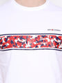 Mens Cotton Rich Lycra Graphic Half Sleeve Crew Neck T-Shirts