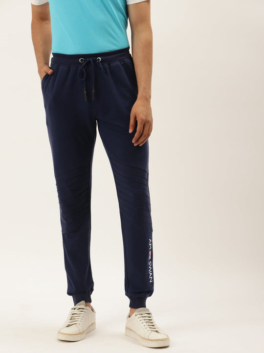 Mens Cotton Rich Lycra Straight Track Pant