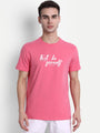 Mens Premium Cotton Lycra Graphic Half Sleeve Crew Neck T-Shirts
