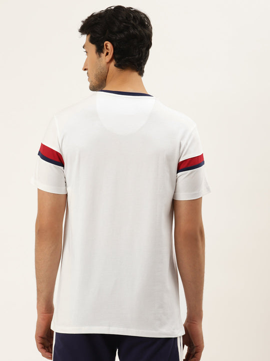 Mens Premium Cotton Lycra Printed Half Sleeve Crew Neck T-Shirts