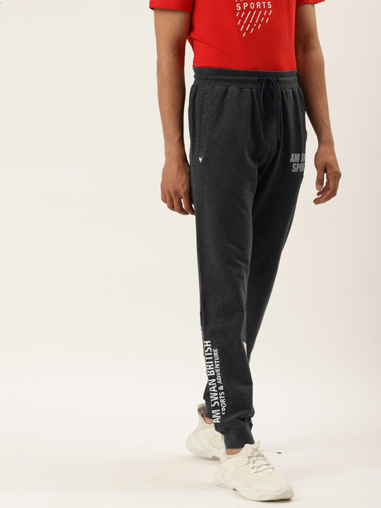 Mens Premium Cotton Printed Track Pants