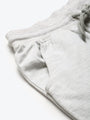 Womens Premium Grey Cotton Lycra Smart Fit Printed Track Pant