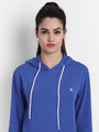 Womens Premium Cotton Solid Hooded Sweat-Shirts