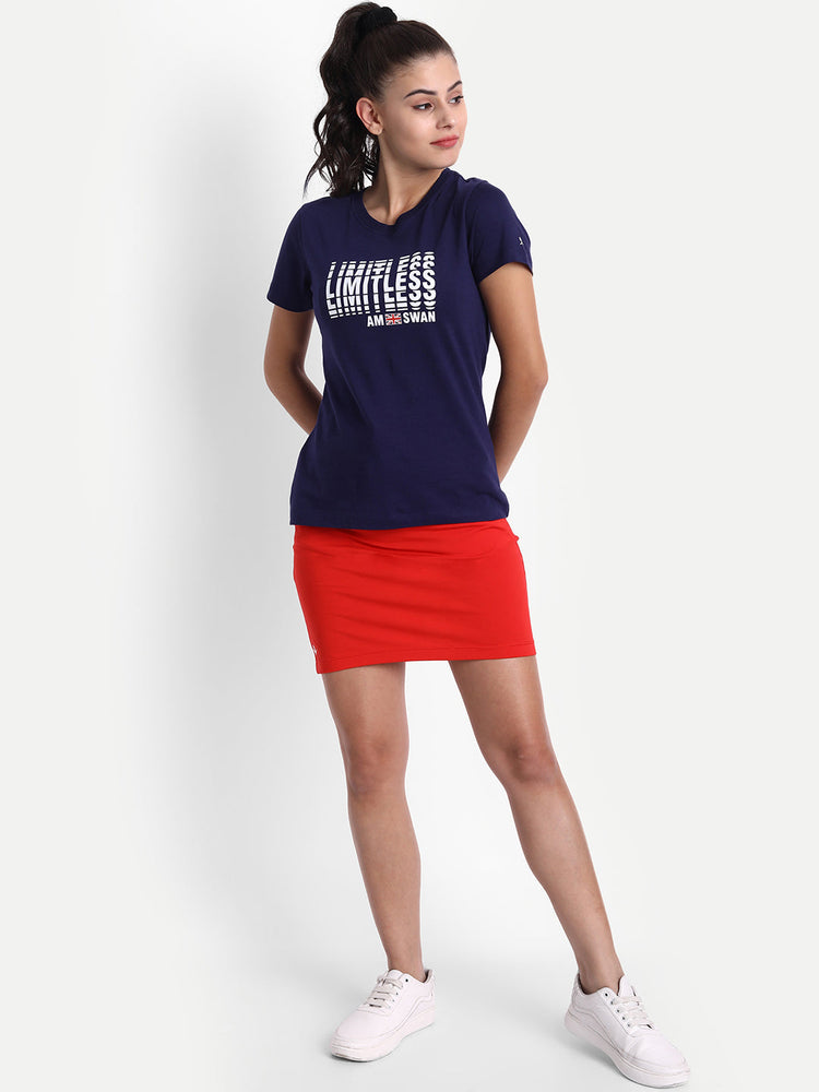 Womens Premium Solid Cotton Smart Fit Pencil Skirts